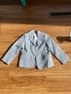 Jacadi Navy Blue Pin Striped Blazer 4A